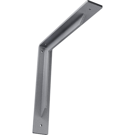 Ekena Millwork Stockport Steel Bracket, Hammered Light Blue 2"W x 12"D x 12"H BKTM02X12X12STHLB